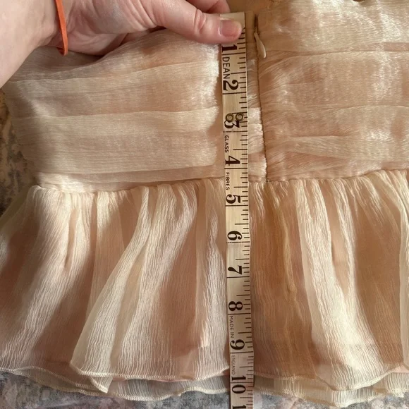 House of Harlow 1960 X REVOLVE Burna Blouse Cream Sz M Romantic Flouncy Coquette - Picture 16 of 16